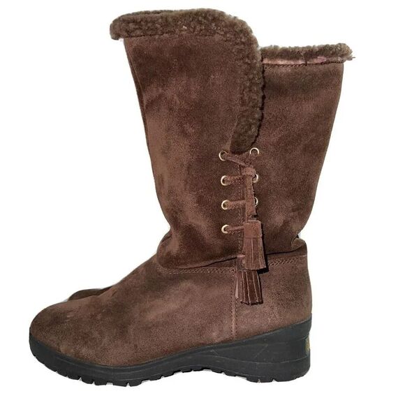 Lauren by Ralph Lauren ~ Tadina Genuine Shearling Women's Suede Boots - Size 6 B - Picture 5 of 7